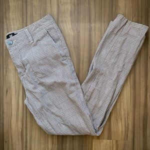 Men’s Gingham Skinny Pants